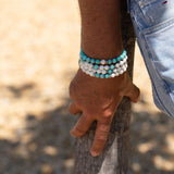 Bracelet homme - Magnésite - Argent - NEPTUNE