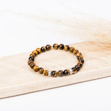 Bracelet homme - Oeil de tigre - Argent - PAON