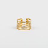 Bague - Dentelle - Plaqué or - AYA