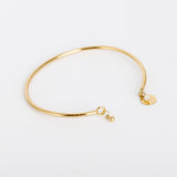 Bracelet - Jonc - Goutte - Pierre de lune - Plaqué or - CARLA