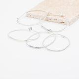 Bracelet - Perle - Cristaux - Gris - Argent - SUBTIL