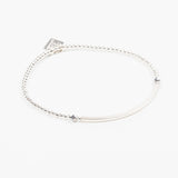 Bracelet - Perle - Cristaux - Gris - Argent - SUBTIL
