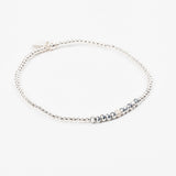 Bracelet - Perle - Cristaux - Gris - Argent - SUBTIL