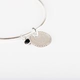 Bracelet - Jonc - Onyx - Argent - LOVE