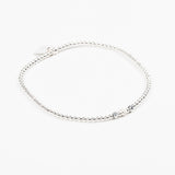 Bracelet - Perle - Cristaux - Gris - Argent - SUBTIL