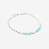 Bracelet - Perle - Cristaux - Turquoise - Argent - SUBTIL