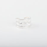 Bague - Ajourée étoile - Plaqué argent - MAYA