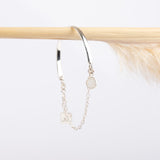 Bracelet - Demi jonc - Pierre de Lune - Argent - NINA