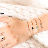Bracelet - Demi jonc - Amazonite - Argent - NINA