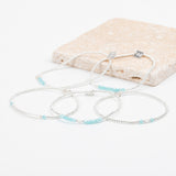 Bracelet - Perle - Cristaux - Turquoise - Argent - SUBTIL