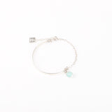 Bracelet - Demi jonc - Amazonite - Argent - NINA