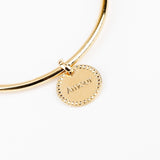 Bracelet - Jonc - Pampille - Plaqué or - ENOLA
