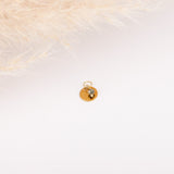 Charm - Disque et pierre - Plaqué Or - INTERCHANGEABLE