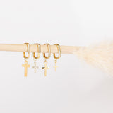 Charm - Croix - Plaqué Or - INTERCHANGEABLE