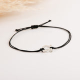 Bracelet homme - Cordon - Plaqué Argent - OMEGA