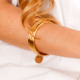 Bracelet - Jonc - Pampille - Plaqué or - ENOLA
