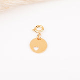 Charm - Mousqueton - Pampille - Plaqué or - INTERCHANGEABLE