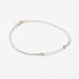 Bracelet - Perle - Cristaux - Gris - Argent - SUBTIL