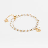 Bracelet - Double rang  - César - Pyrite dorée - Plaqué or - ESSENTIELS