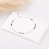 Chaîne de cheville - Perle - Cristaux - Argent - SUBTIL