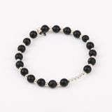 Bracelet - Pierre - Onyx - Argent - MAYA
