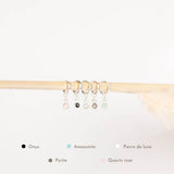 Boucles d'oreilles - Interchangeable - 20 mm - Argent - JUNE