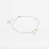 Bracelet - Finesse - Cesar - Agate blanche - Argent - ESSENTIELS
