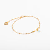 Bracelet - Épingle - Amazonite - Plaqué or - VALENTINE