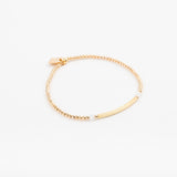 Bracelet - Perle - Cristaux - Blanc - Plaqué or - SUBTIL