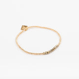 Bracelet - Perle - Cristaux - Doré - Plaqué or - SUBTIL