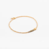 Bracelet - Perle - Cristaux - Doré - Plaqué or - SUBTIL