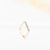 Bague - Carré - Plaqué or - CELINE