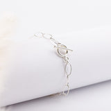 Bracelet - Chaine - Maille - Fermoir en T - Argent - DANAÉ