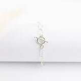 Bracelet - Chaine - Maille - Fermoir en T - Argent - DANAÉ