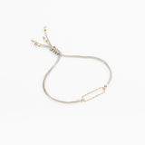 Bracelet - Cordon kaki - Argent - OSMOSE