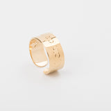 Bague - Gravure - Plaqué or -ROXY