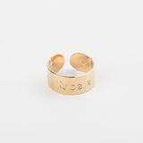 Bague - Gravure - Plaqué or -ROXY
