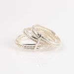 bague semainier en argent 925 pour femme