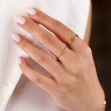 bague en plaqué or pour femme