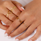 bague en plaqué or pour femme 