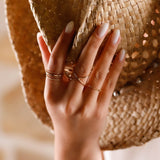 Bague - Grande - Plaqué or - IRIS