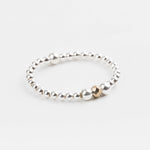 bague perle en argent 925 et cristaux pour femme 