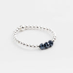 bague perle en argent 925 et cristaux pour femme 