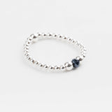 bague perle en argent 925 et cristaux pour femme 