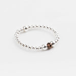 bague perle en argent 925 et cristaux pour femme 