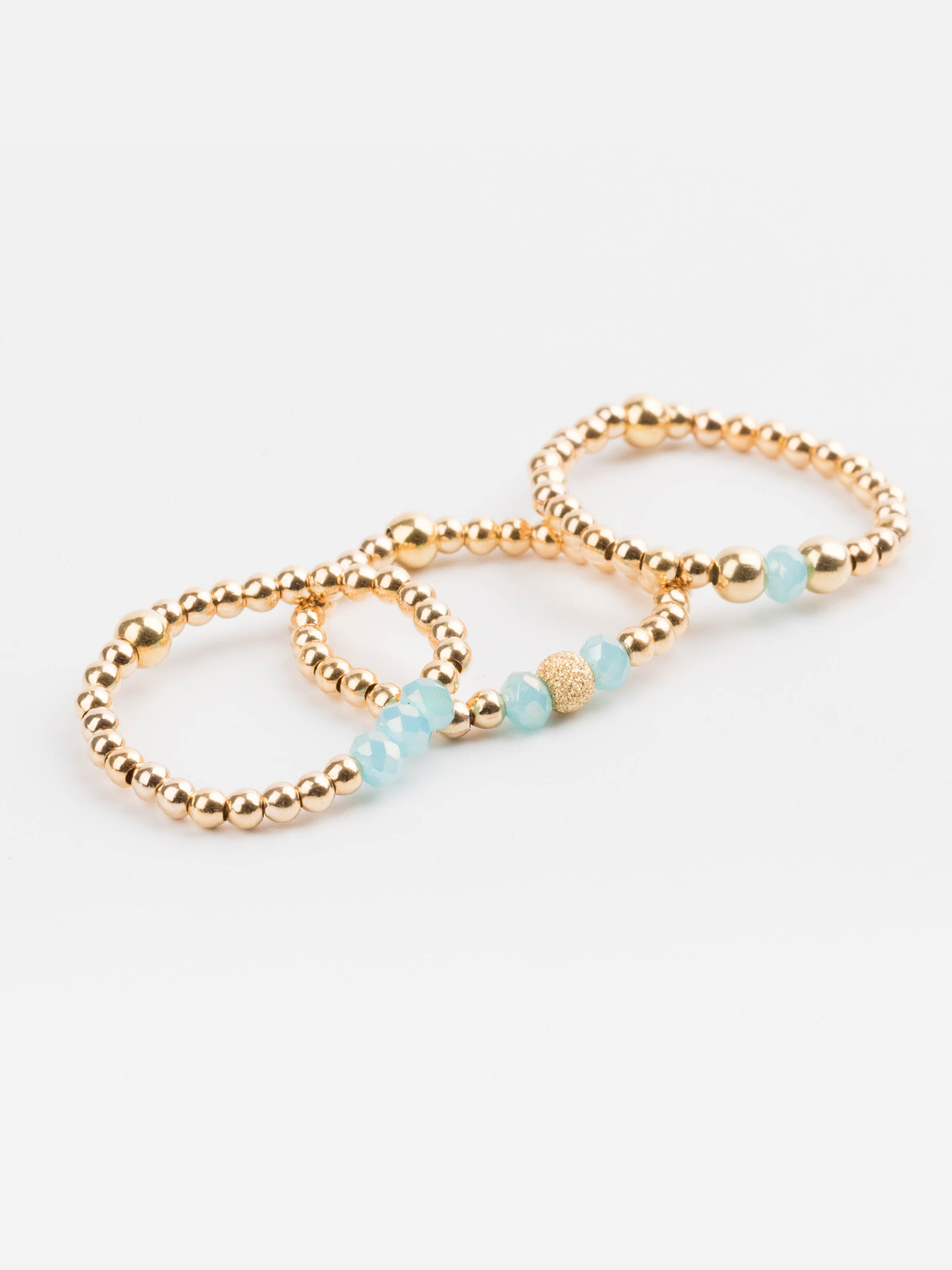 bague perle en plaqué or et cristaux pour femme 