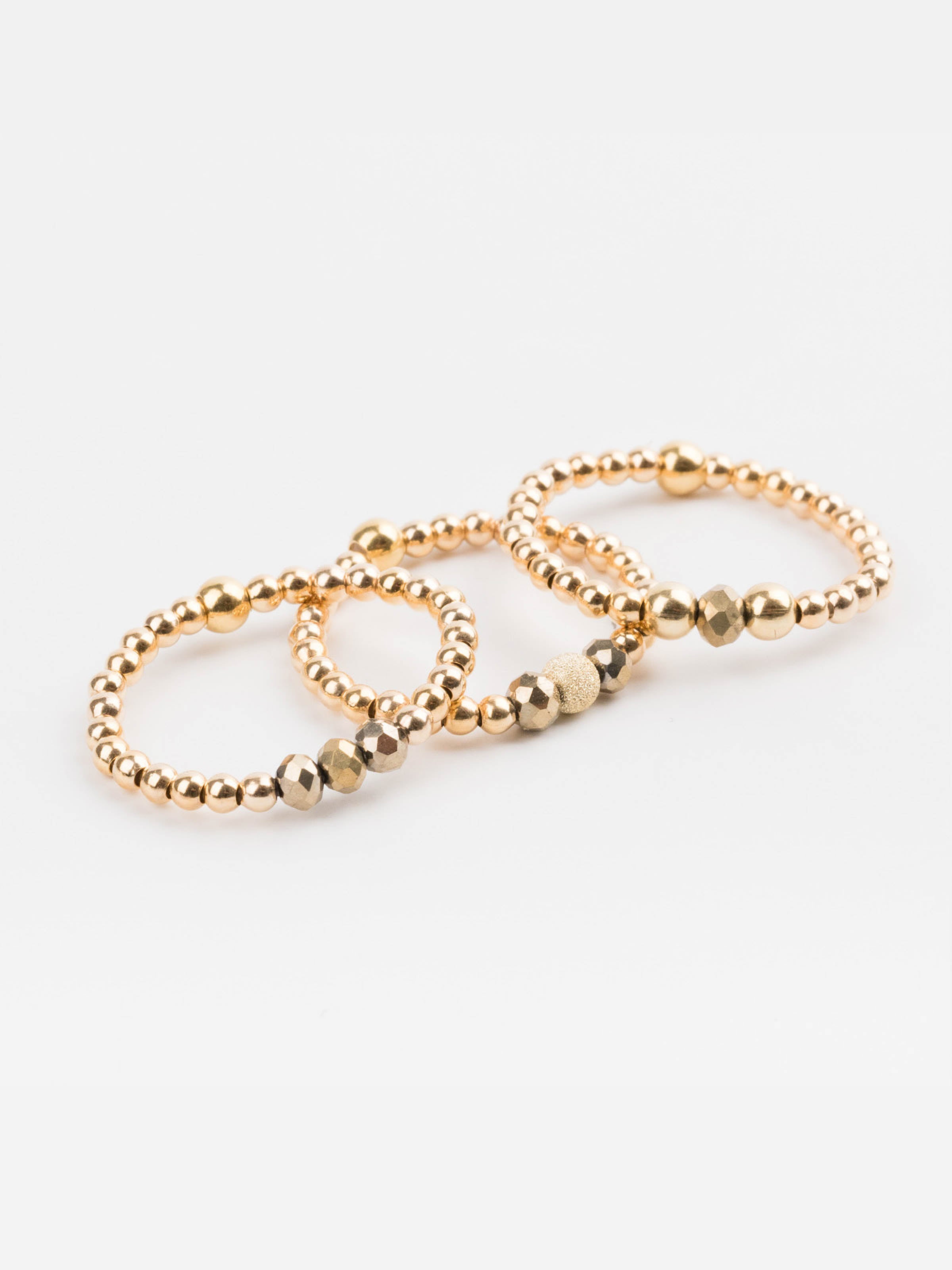 bague perle en plaqué or et cristaux pour femme 