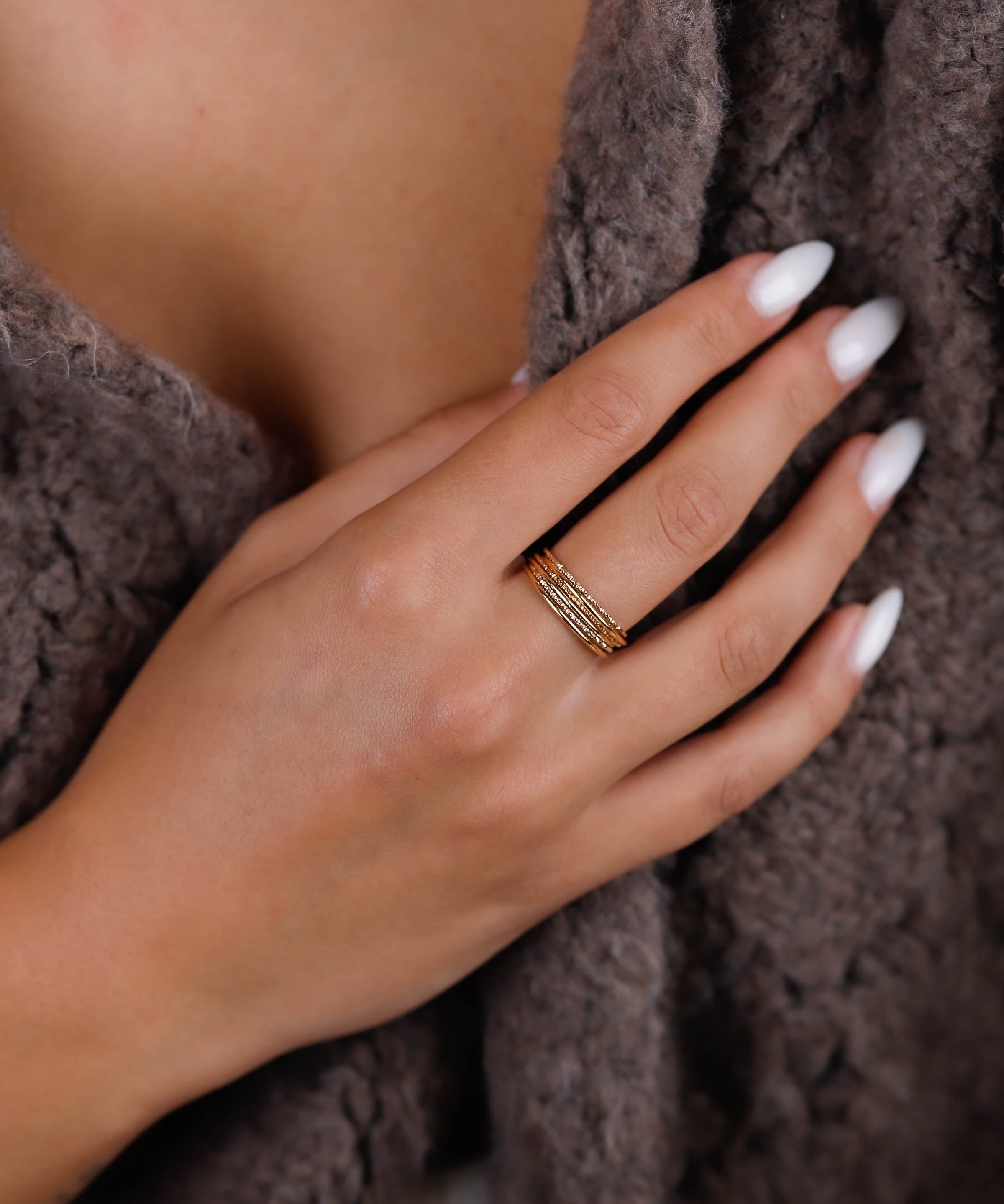 bague en plaqué or pour femme 
