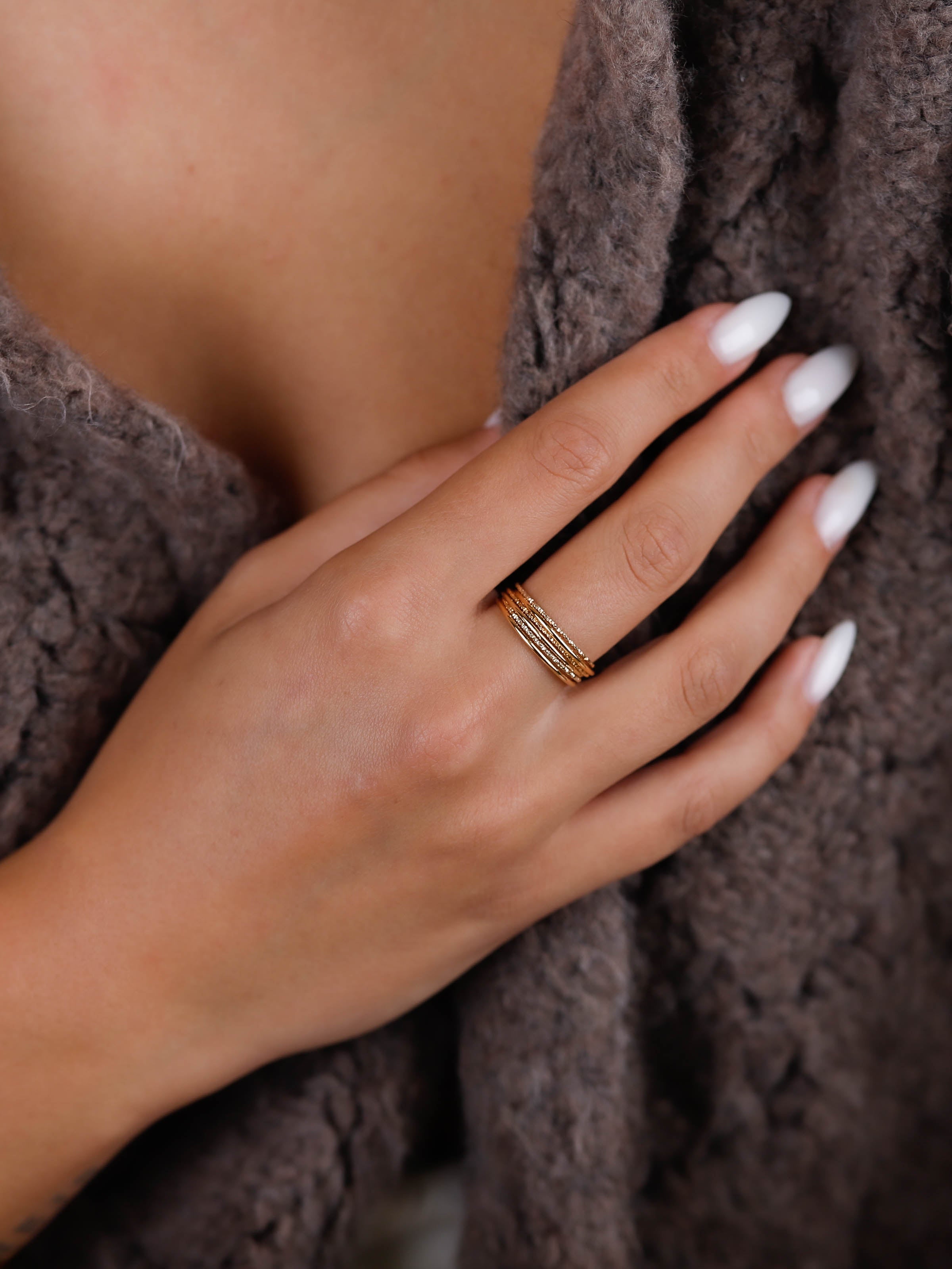 bague en plaqué or pour femme 
