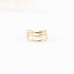 bague réglable en acier inoxydable pour femme 